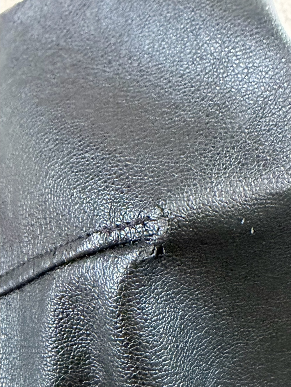 Banana Republic Black Leather Cami Tank Top Size 4 Fairy Grunge Ren Fest Minimal - Picture 7 of 13